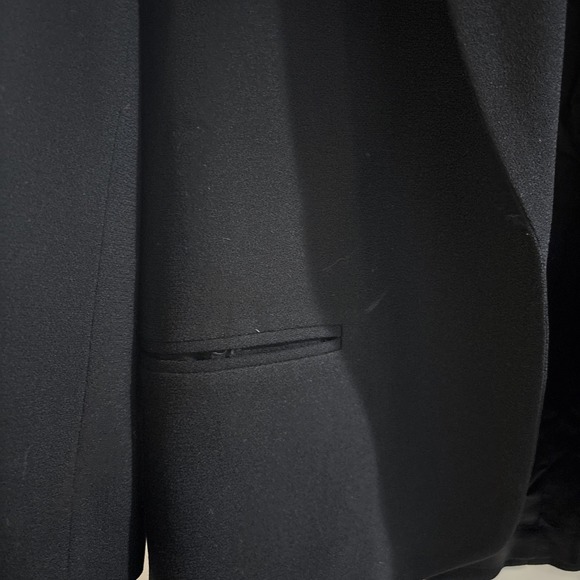 Women's Brooks Brothers Vintage Black Blazer Size 12 100% Wool - Picture 6 of 8